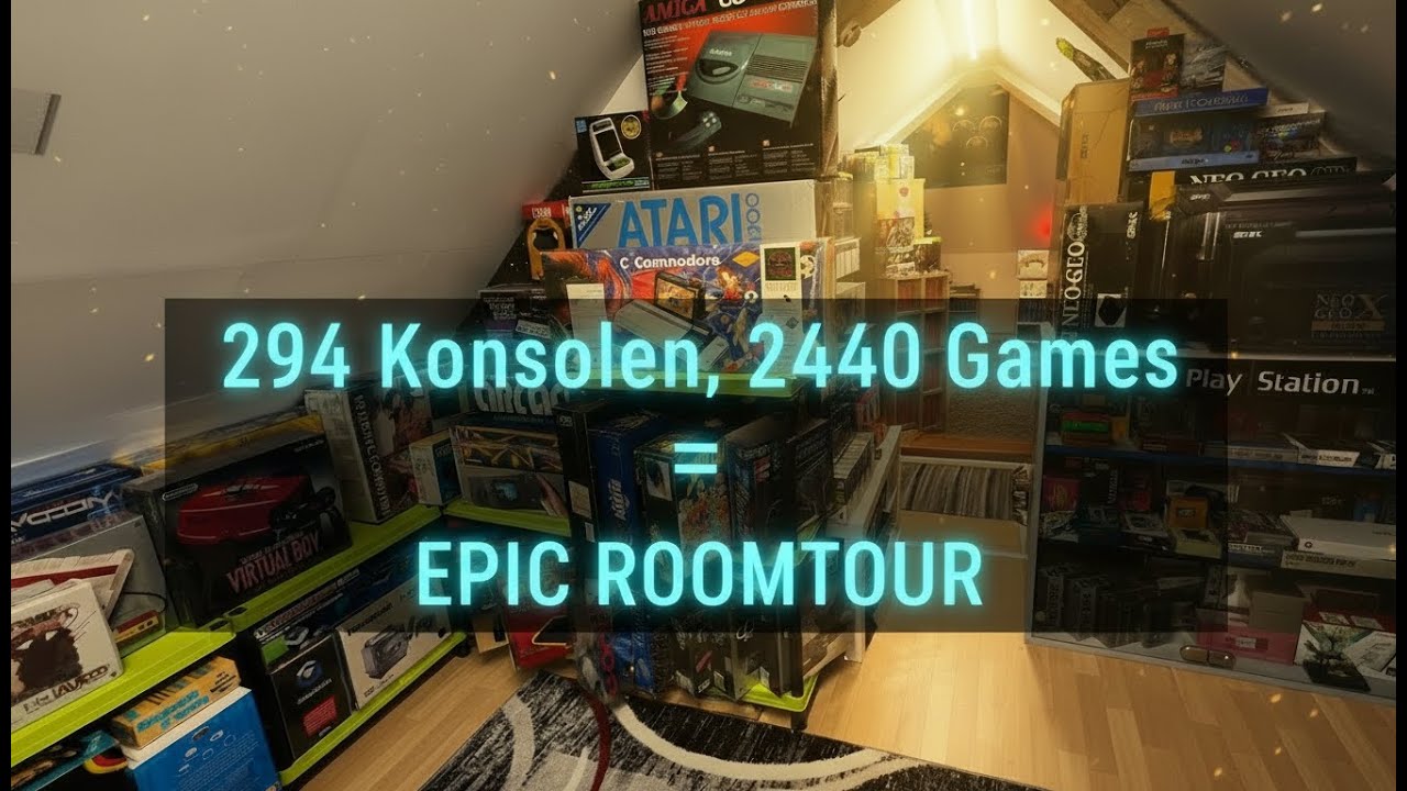 Roomtour 2026: eine der grössten Konsolen und Video-Spielsammlungen in Deutschland