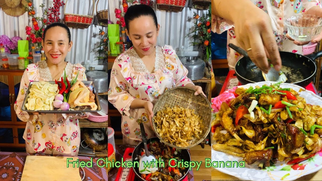 Fried Chicken with Crispy Banana Recipe 