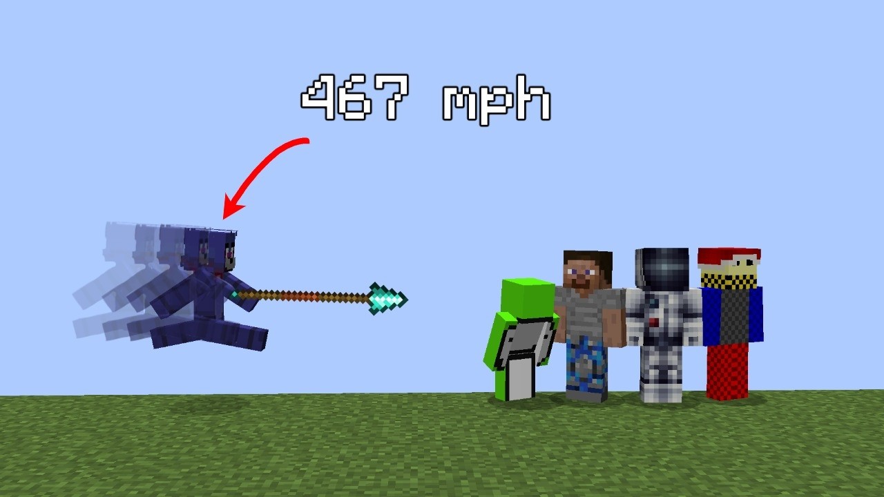 supersonic spear trap VS youtuber SMP