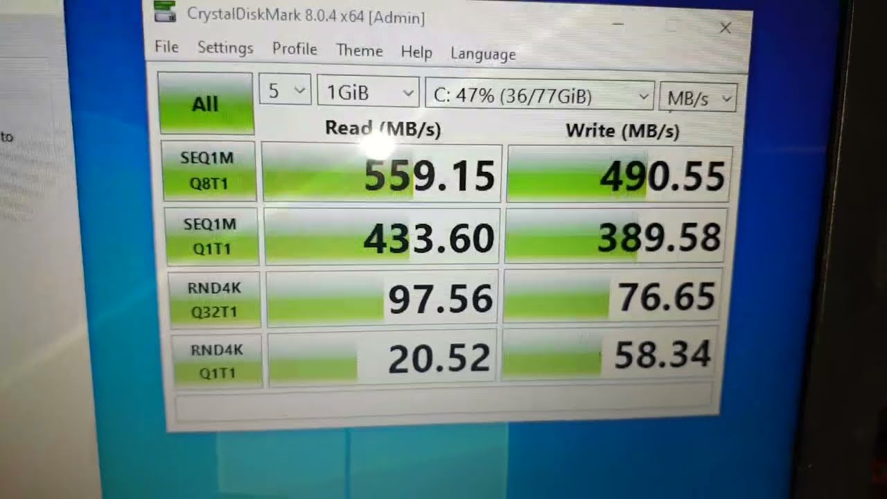 Cek Kecepatan SSD 2,5
