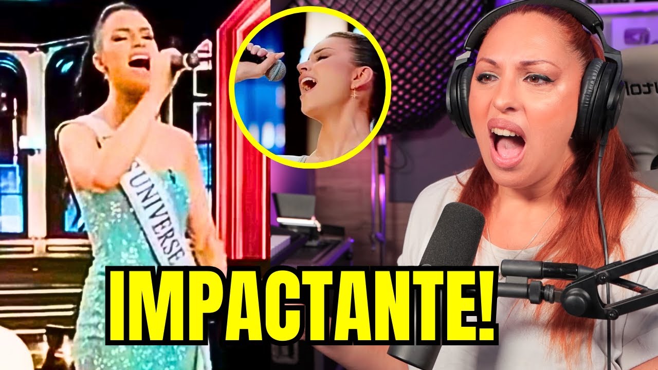 MISS UNIVERSO DEMUESTRA IMPRESIONANTE VOZ EN VIVO ( NO AUTOTUNE) | Vocal coach reaction & analysis