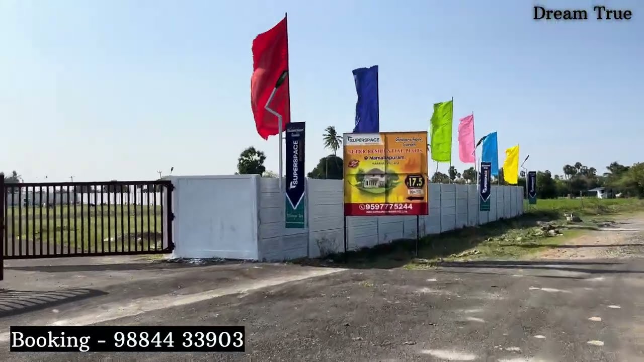Land for sale in Karanai Near Mahabalipuram I Close to Highway