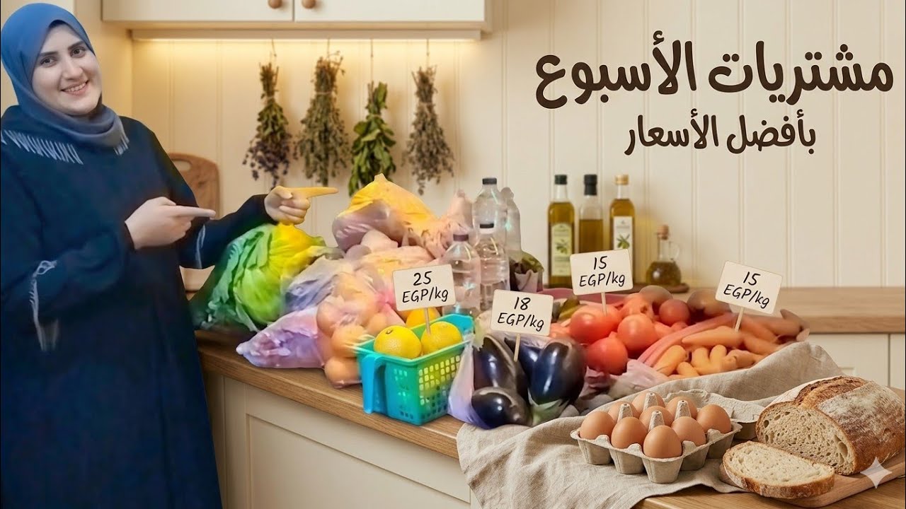 مشترياتي الأسبوعية بالتفصيل 🧾 الأسعار صدمة!مشتريات الأسبوع لبيت مليان بركة 👌 