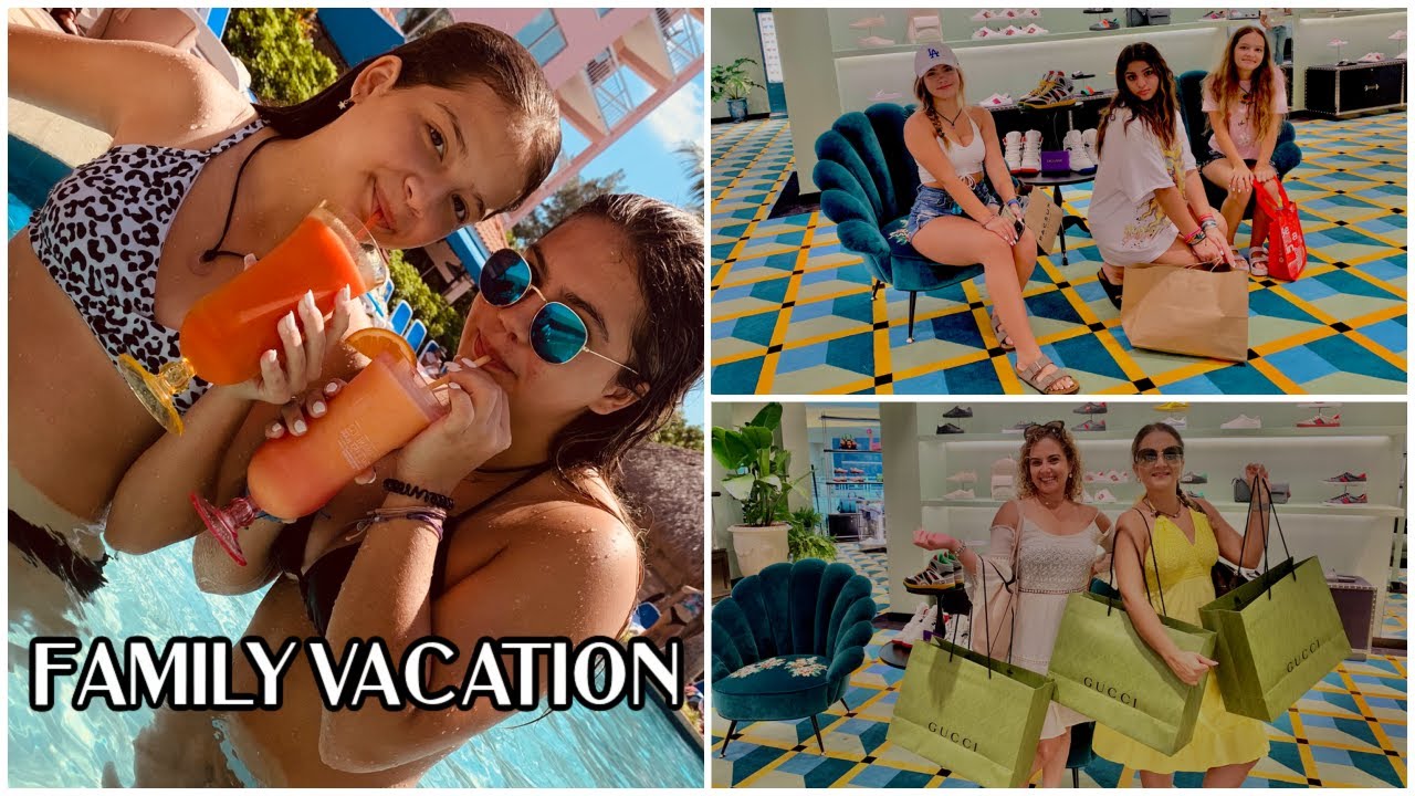 FIRST FAMILY VACATION / SHOPPING /HAUL / TRY ON | VLOG #1081