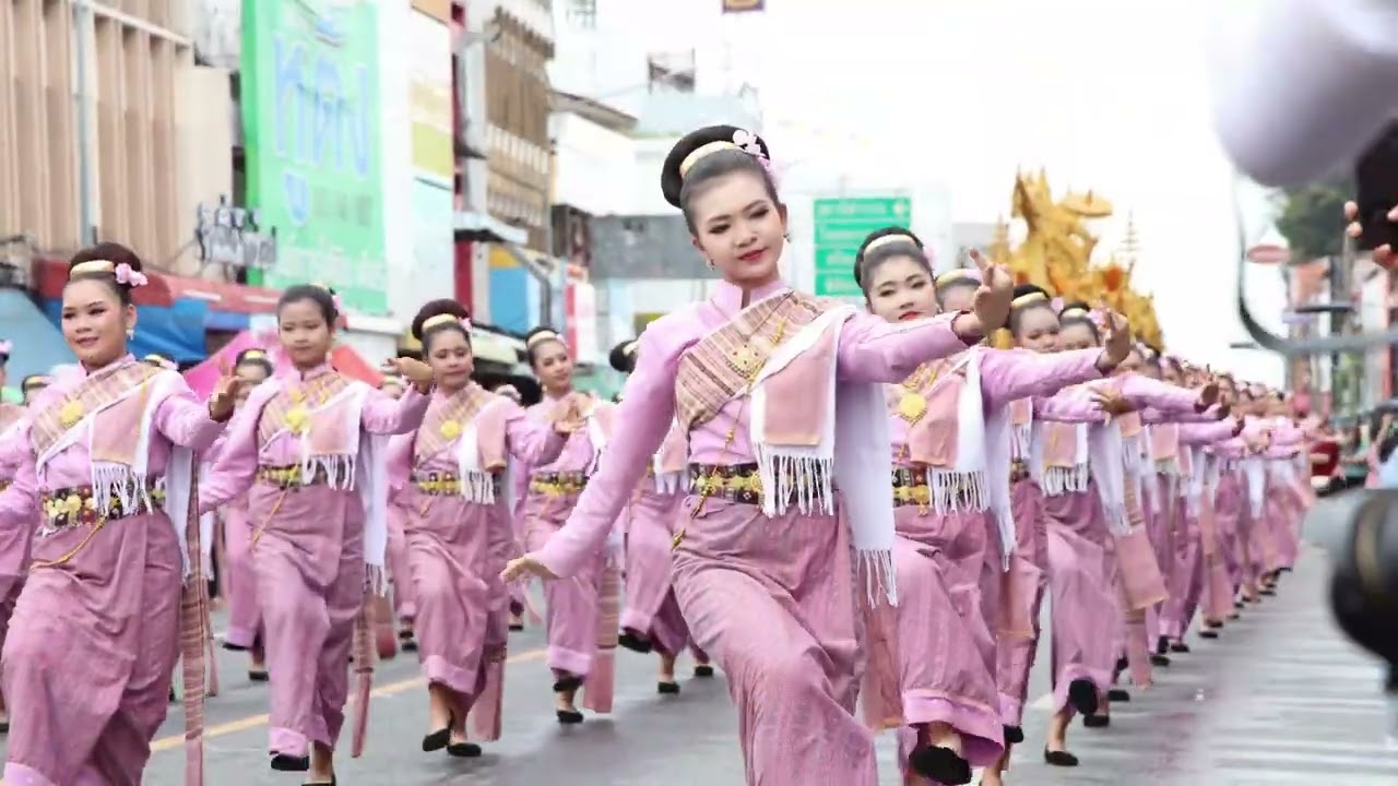 เสียงชัด ! โรงเรียนศรีเมืองวิทยาคาร ขบวนแห่เทียนพรรษาอุบลราชธานี 2568