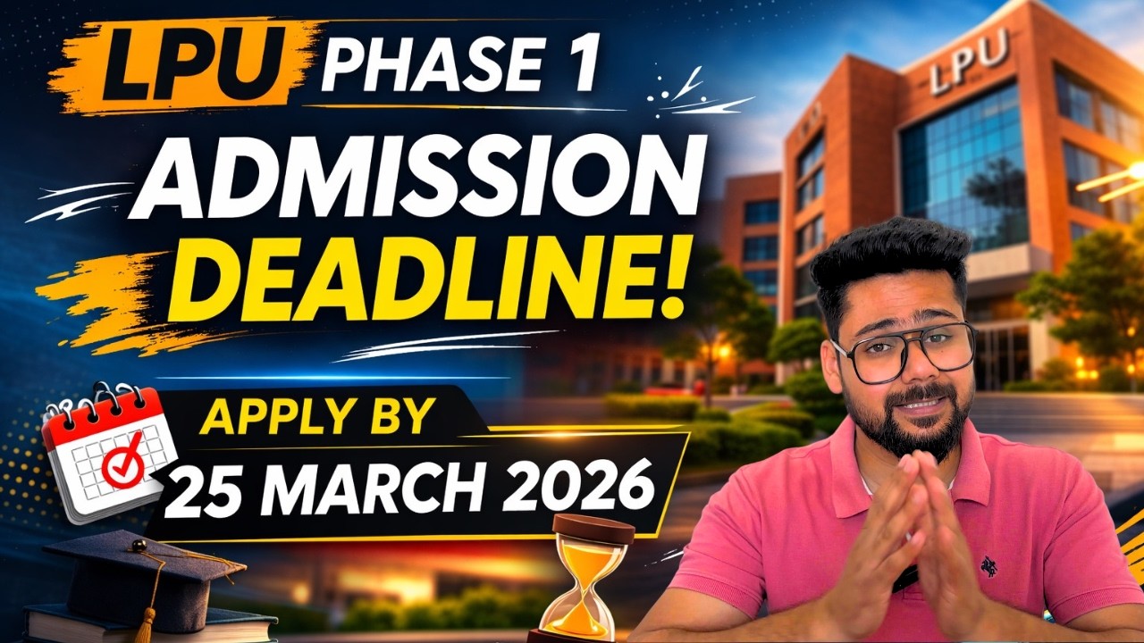 LAST DATE TO APPLY | PHASE 1 ENDS SOON #lpunest #lpunest2026  #lpu #jeemains