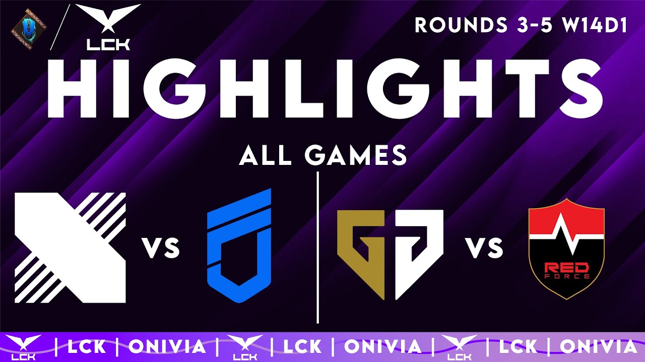 LCK Highlights ALL GAMES Week 14 Day 1 | LCK 2025 Rounds 3-5 by Onivia