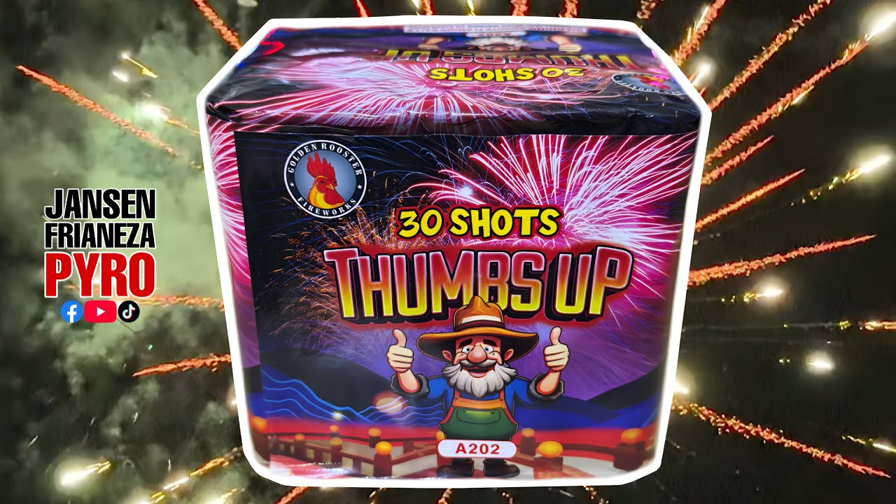 Thumbs Up 30 shots by Golden Rooster Fireworks | Christmas Eve 2025 Philippines 