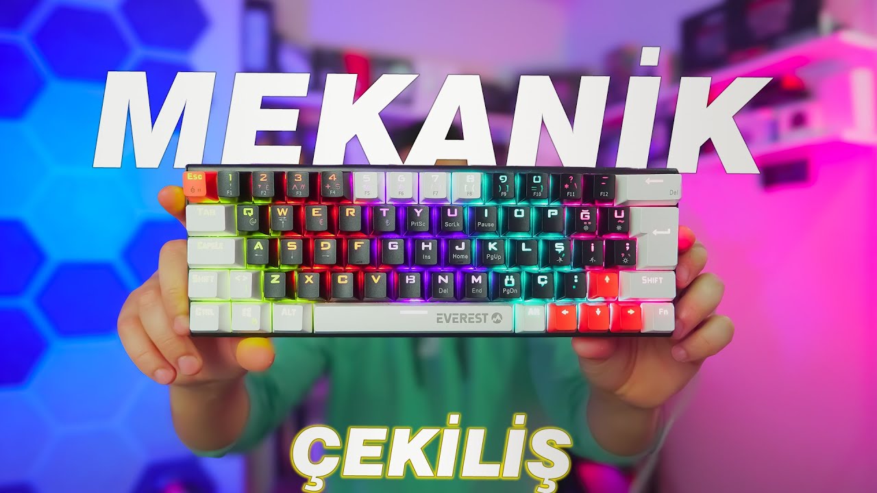 ARADIĞIM OYUNCU KLAVYESİ BU !! Everest PARLEY %60 Boyutlu Mekanik Klavye