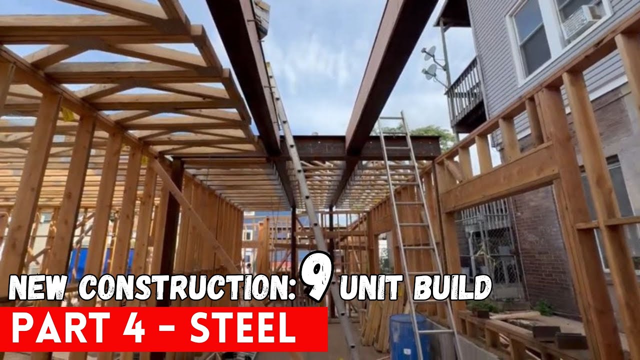 Building a 9 unit apartment building - Episode 4 Steel || Tverdov Housing