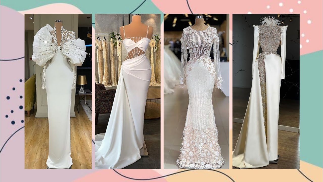 Bridemaid White Designer Long Prom dresses || Party wear White Outfits To wear And Style