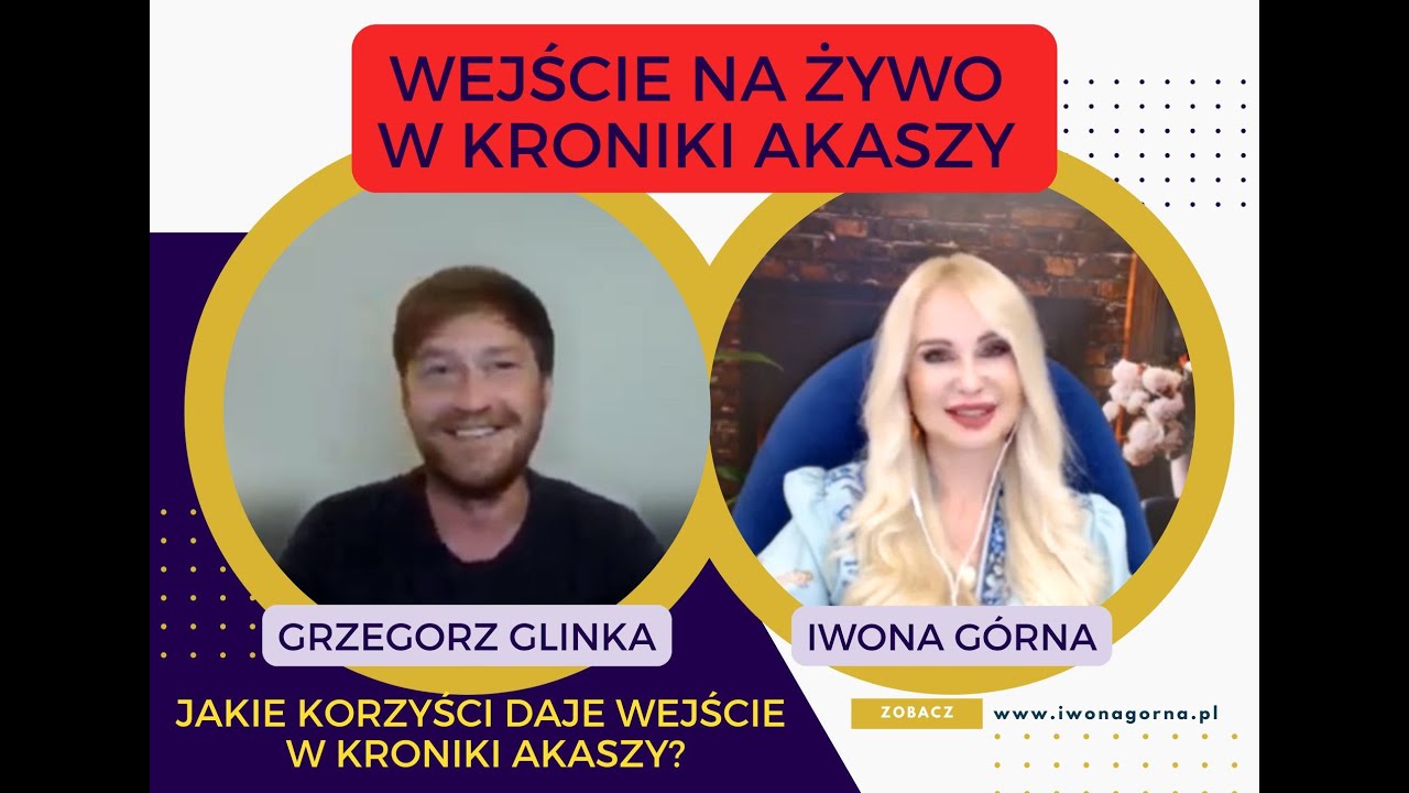 Wejście na żywo w KRONIKI AKASZY -  Grzegorz Glinka rozmawia z Iwoną Górną