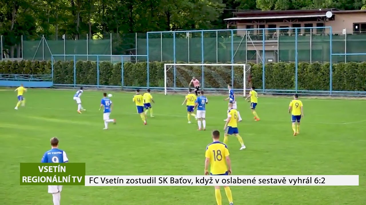 VSETÍN: FC Vsetín zostudil SK Baťov, když v oslabené sestavě vyhrál 6:2