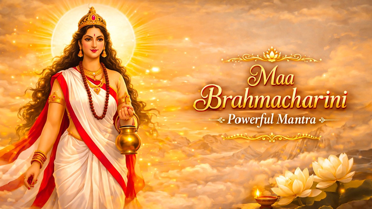 Chaitra Navratri Day 2 Maa Brahmacharini Mantra | ॐ देवी ब्रह्मचारिण्यै नम: | 108 Times Chanting