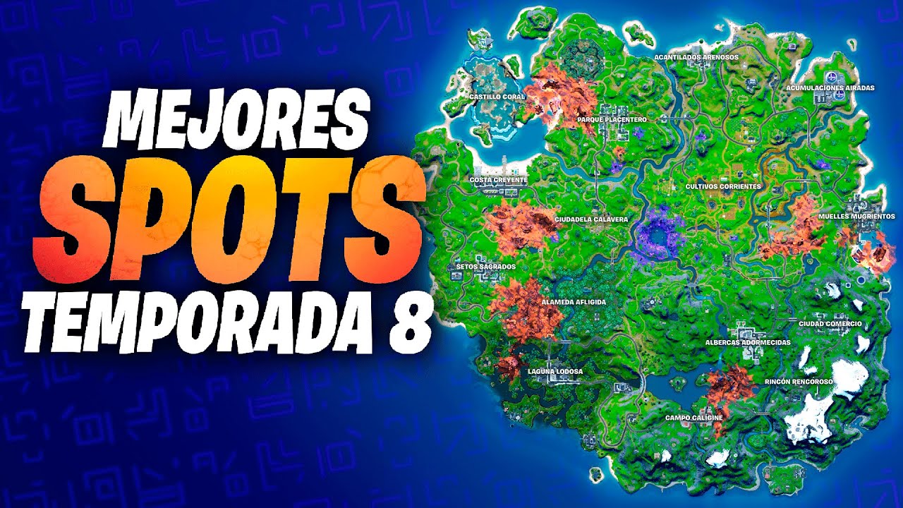 MEJORES SPOTS para CASH CUPS + ARENA - Fortnite Temporada 8 Capítulo 2