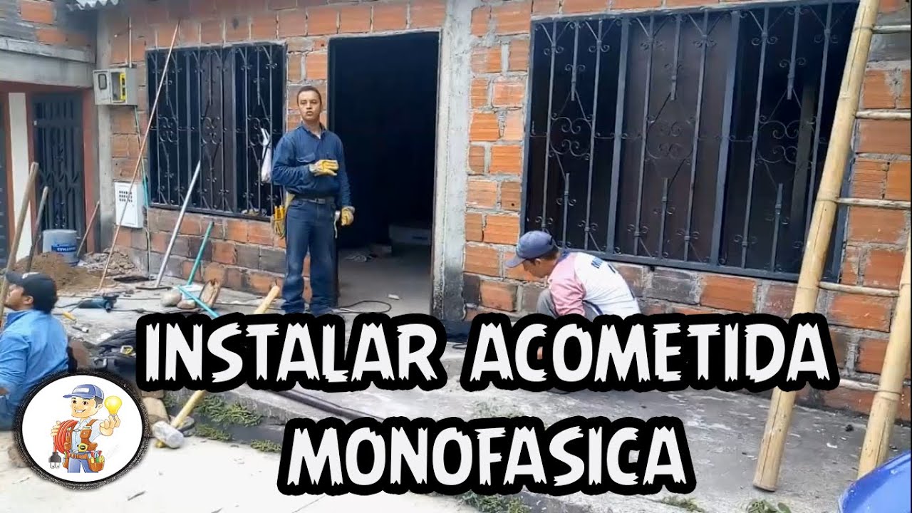 Como Instalar Acometida Monofasica (Parte 1) - Curso de Electricidad #3