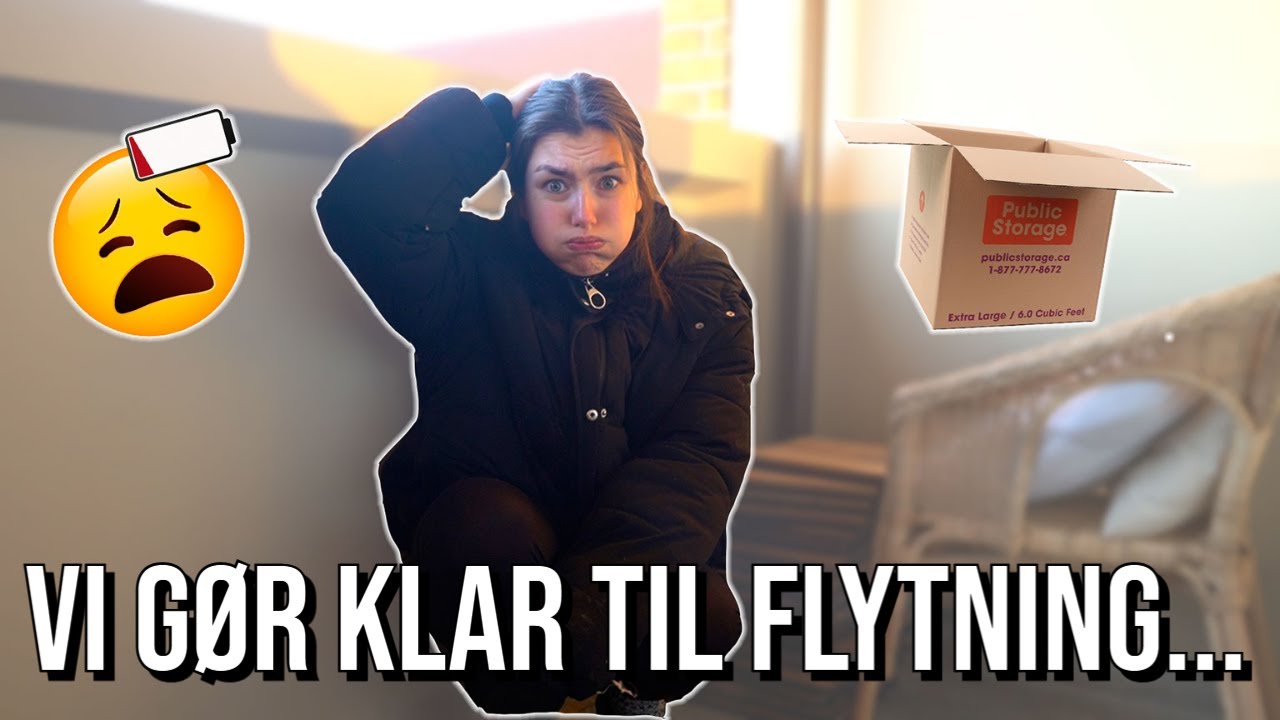 VI G&Oslash;R KLAR TIL FLYTNING, UNBOXING AF KAFFEMASKINE & AFSTRESNING