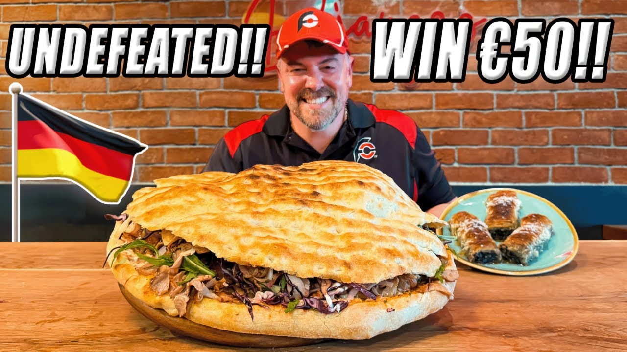Everyone Had Failed Django's Undefeated Turkish Döner Kebab Challenge in Munich, Germany!!