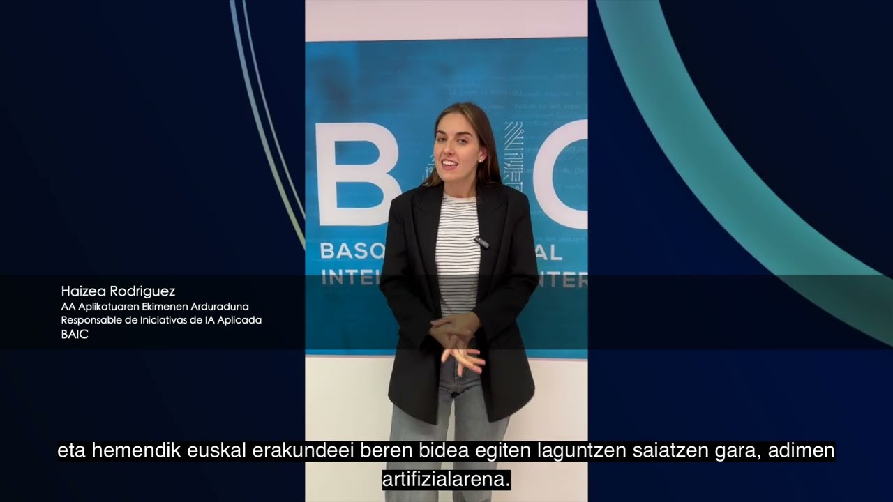 Haizea Rodriguez – IA ikerketatik aplikaziora / Inteligencia artificial aplicada