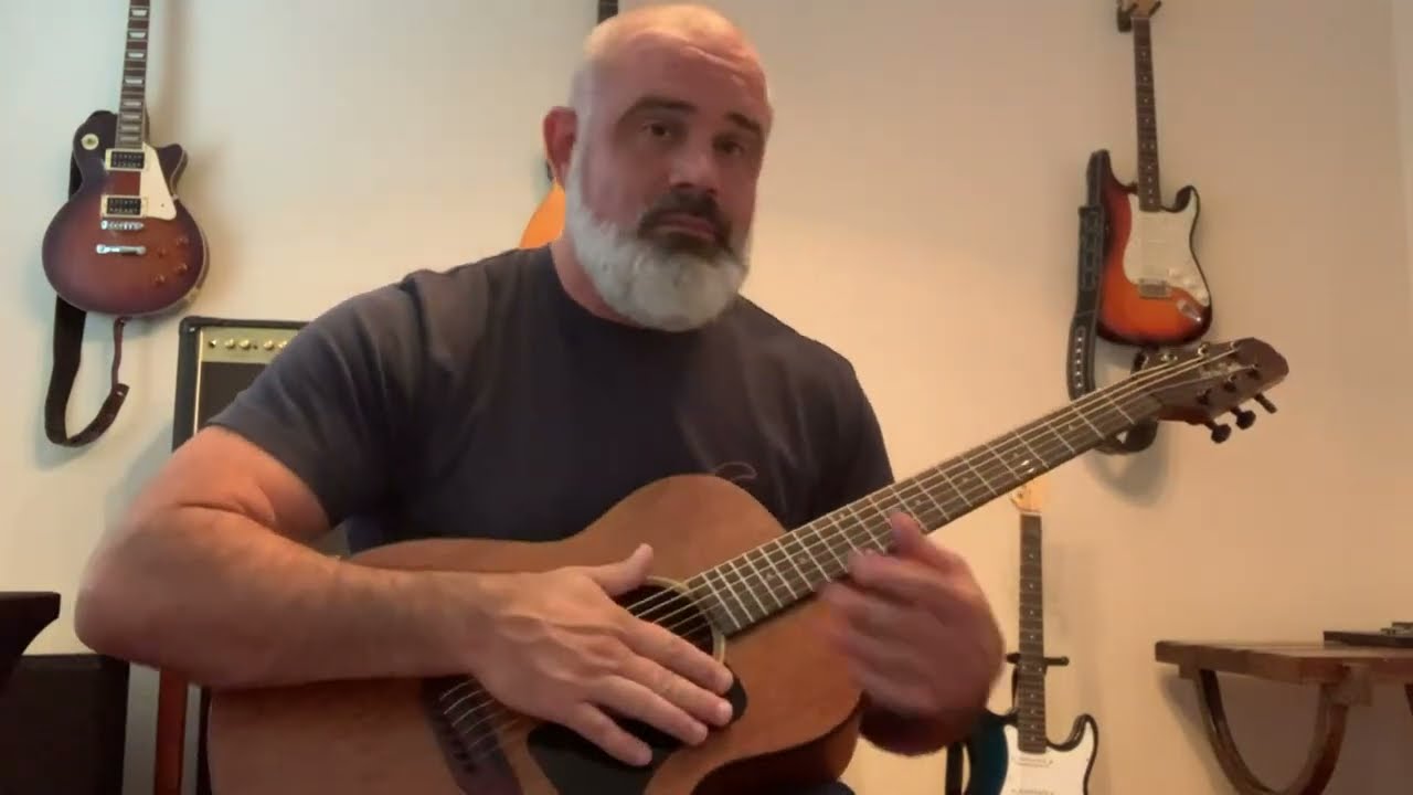 Worlds Best $100 Acoustic Guitar? Harley Benton GS Travel E Mahogany Review and Sound Check