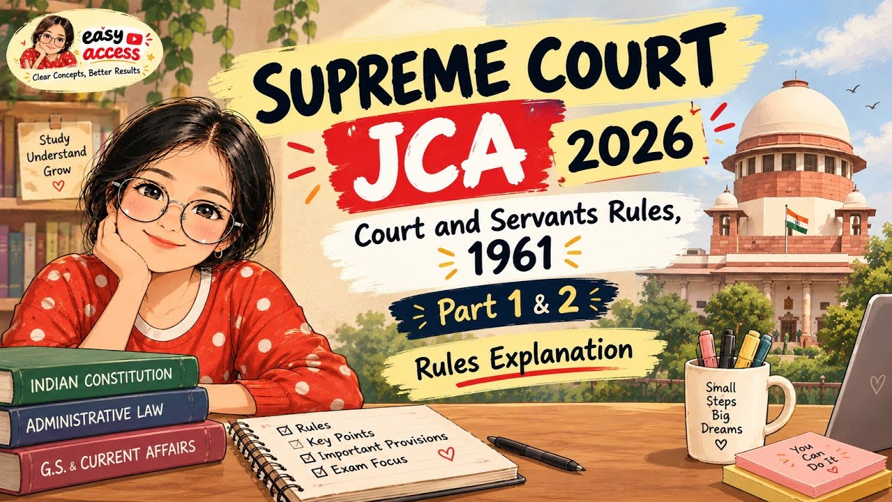 Supreme Court JCA 2026 📚 | Court and Servants Rules, 1961 | Rules Explained Part 1 & 2 | Easy Access