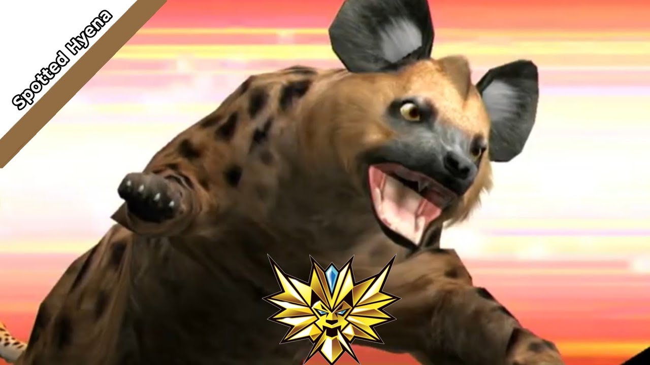 Spotted Hyena gameplay. Strong animal kaiser max4 | 百獣大戦グレートアニマルカイザー(animal gameplay)