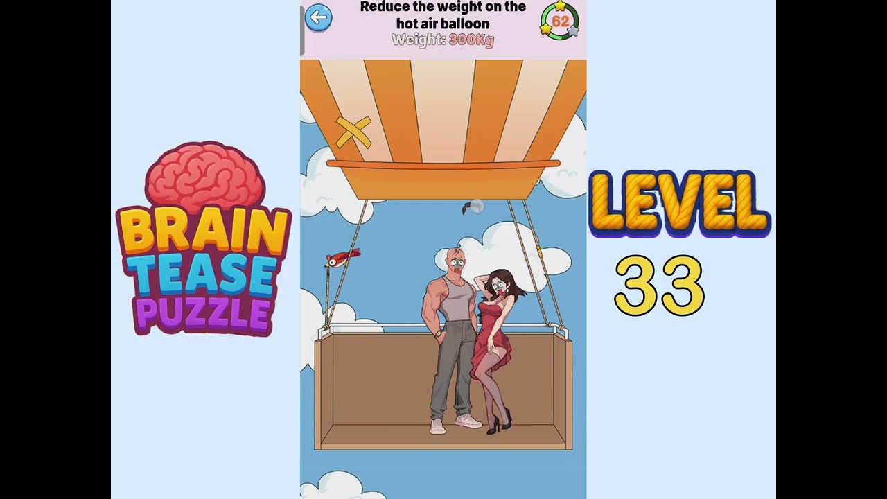 Brain tease puzzle level 33 Walkthrough Solution
