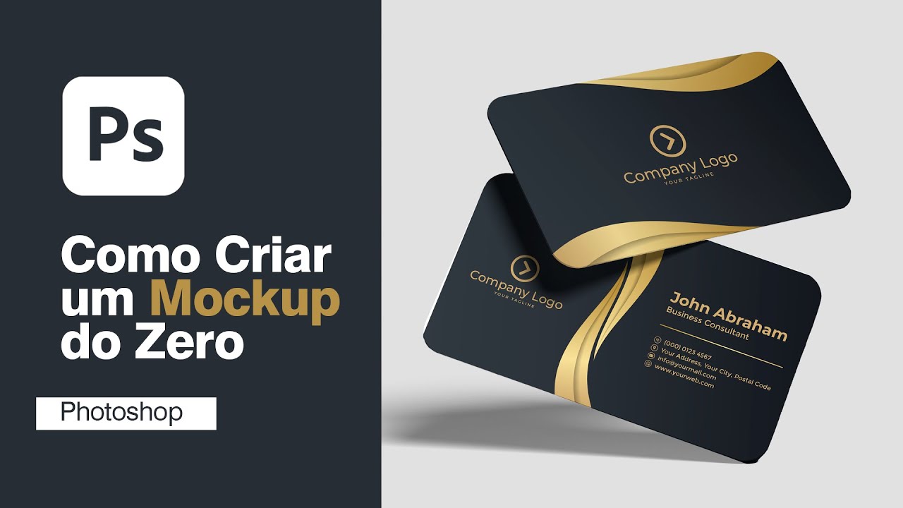Descubra Como Criar um Mockup do Zero para o Seu Cartão de Visita - Parte 1