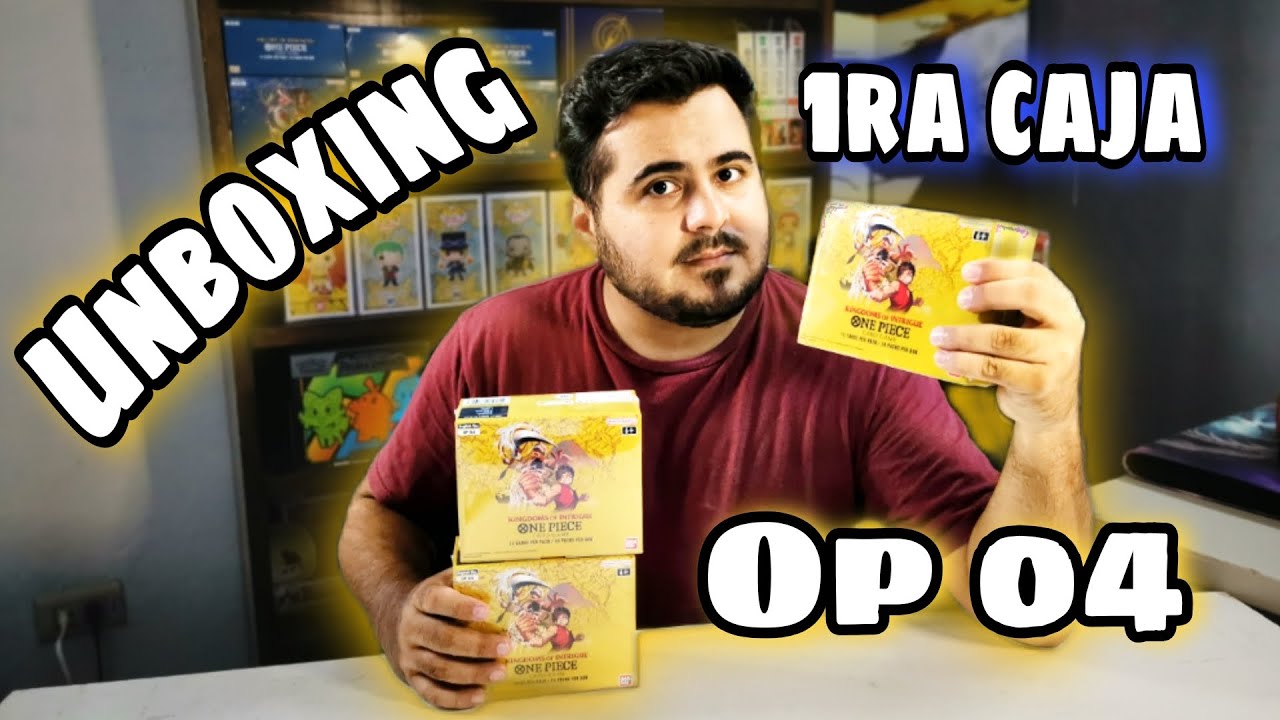 ABRIENDO ONE PIECE TCG OP 04 / PRIMERA CAJA DE ONE PIECE KINGDOMS OF INTRIGUE