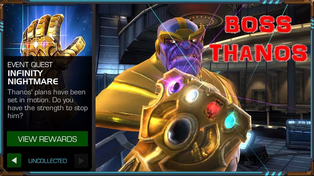 MARVEL CONTEST OF CHAMPIONS: Thanos Boss Fights Infinity Nightmare Uncollected