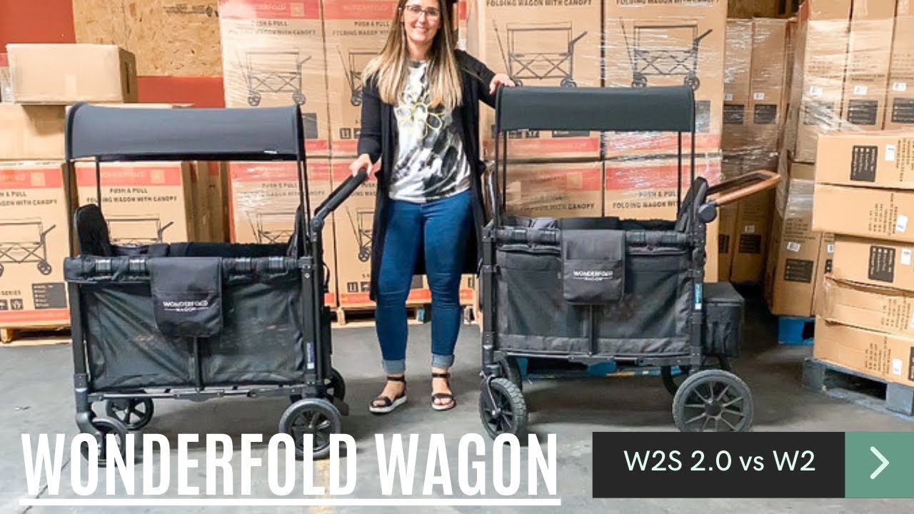 W2 Original vs W2 Luxe (W2S 2.0) WonderFold Wagon Comparison