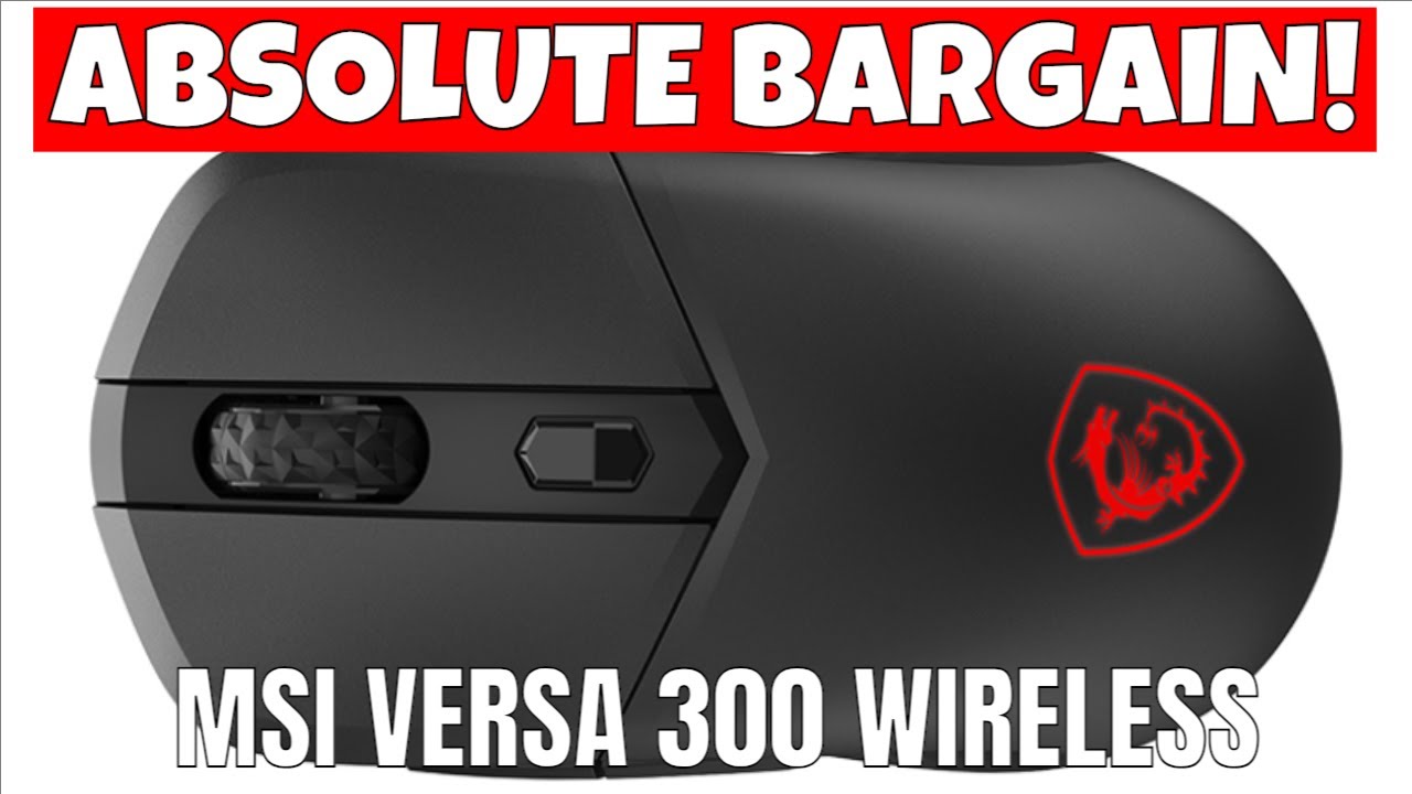 Excellent Multi Mode Wireless RGB Gaming Mouse MSI Versa 300 2.4ghz & Bluetooth 5.3