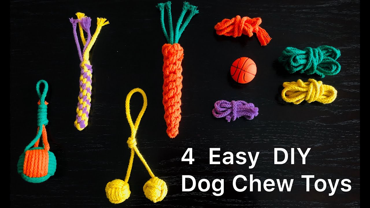Dog Toy DIY_1 How To Make Chew Toys For Your Dog, Stop biting furnitures !!