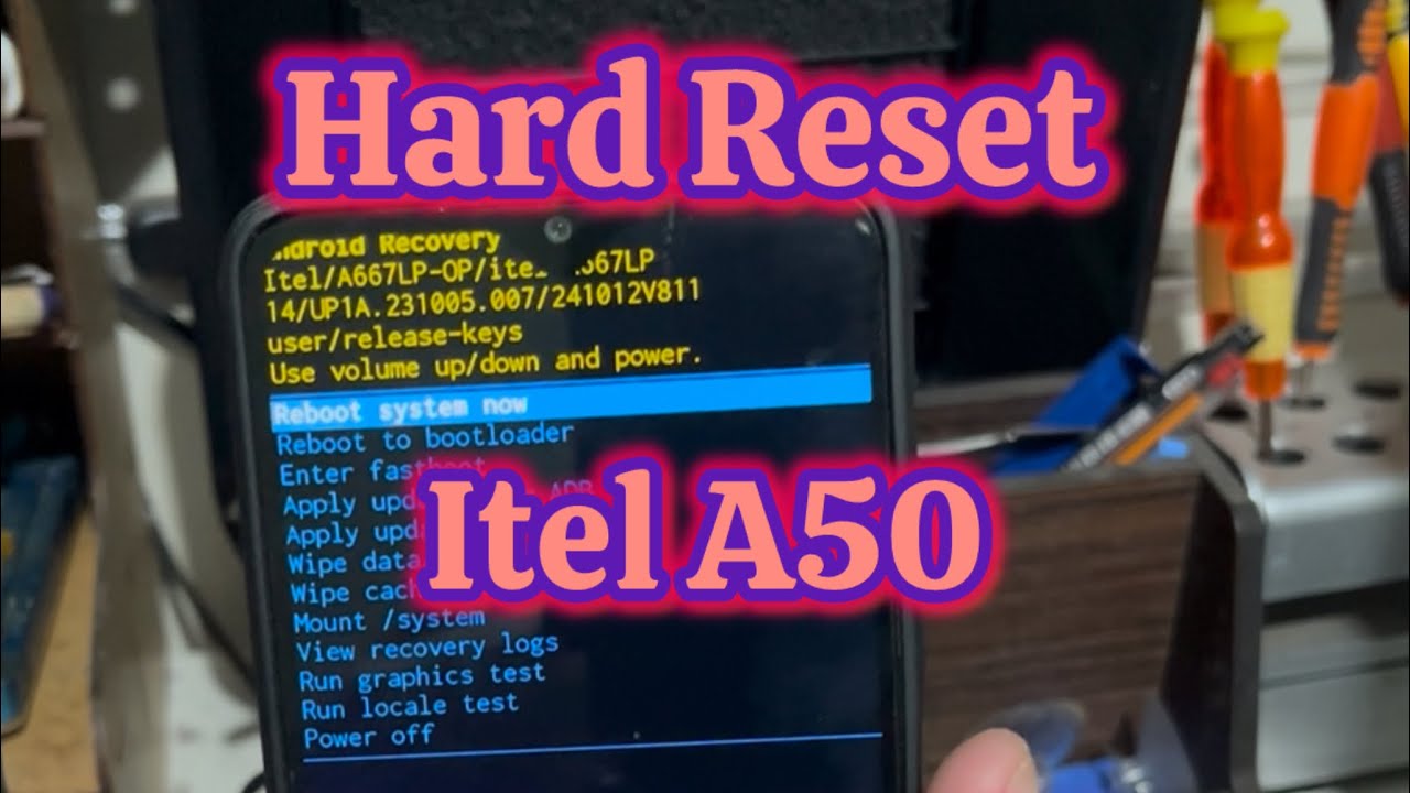 Hard Reset | How to Format - Itel A50