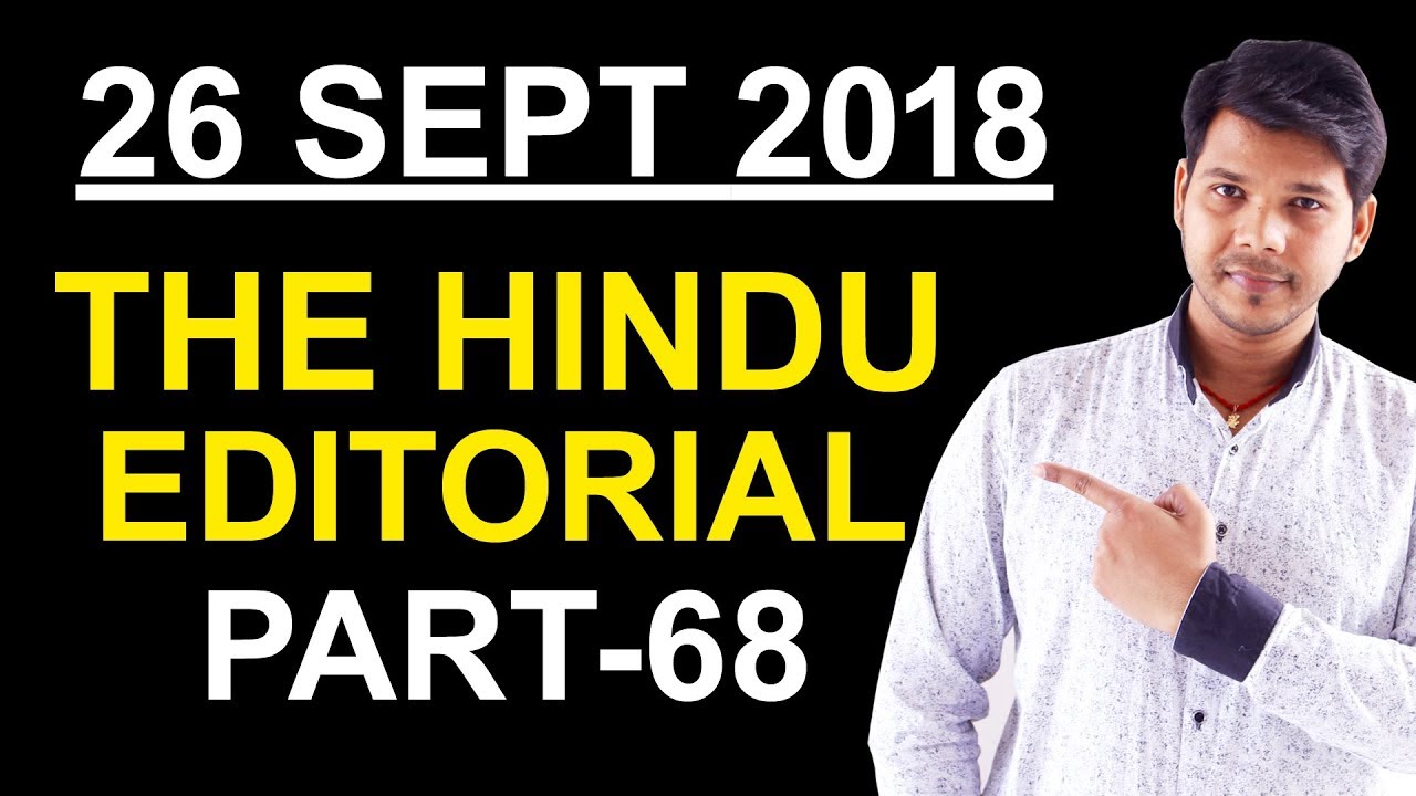 THE HINDU EDITORIAL (PART- 68)