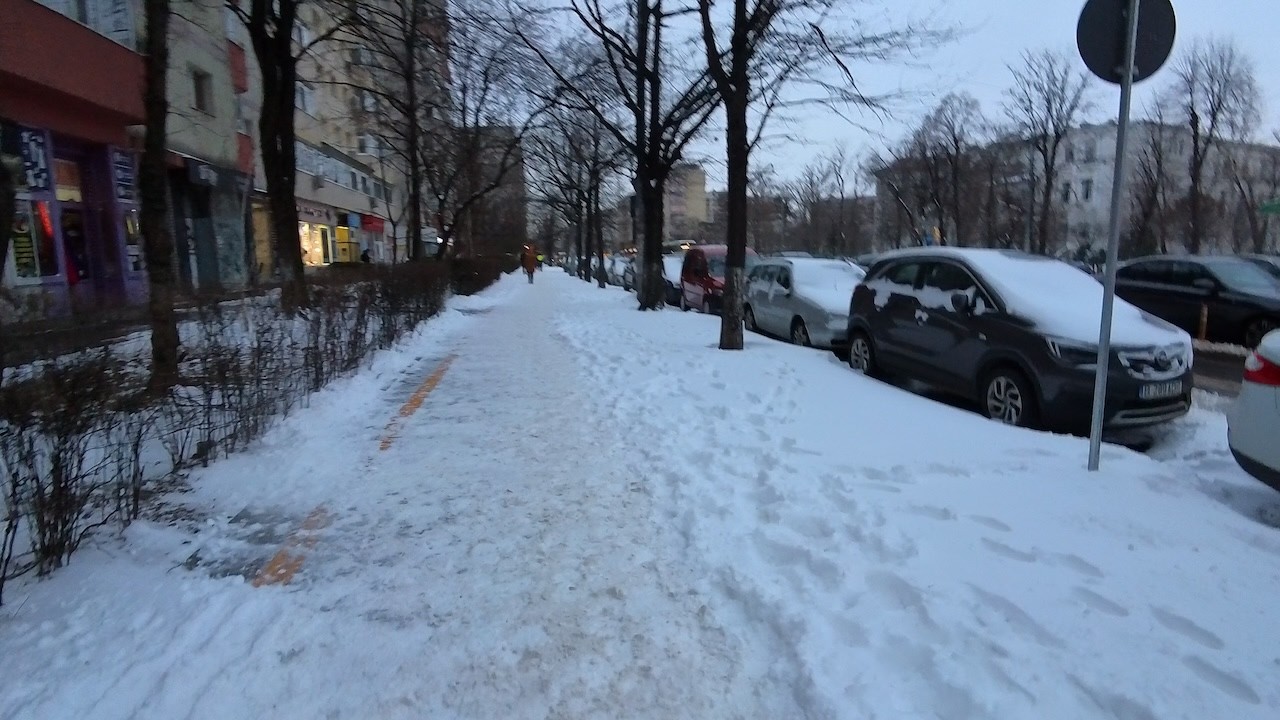A Winter Boulevard Walk from Sunset into Night | Bucharest POV