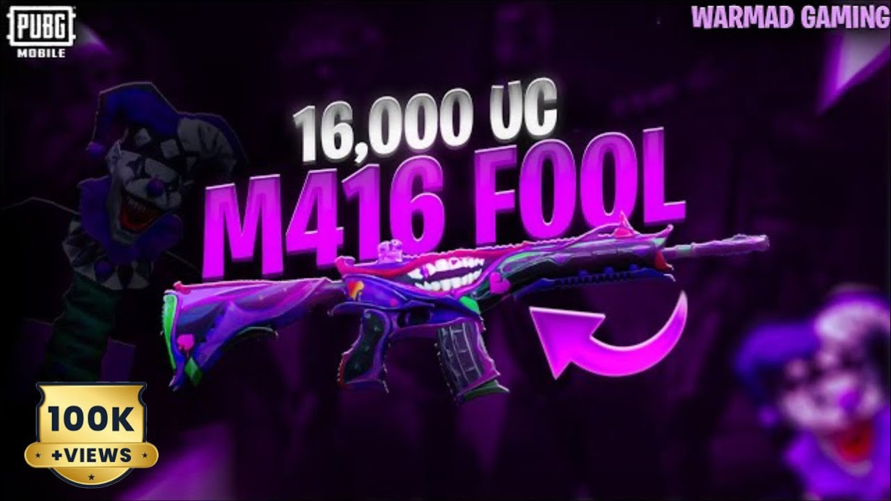 THE M416 FOOL CRATE OPENING | NEW CUSTOM CRATE OPENING PUBG MOBILE | NEW M416 FOOL SKIN CRATE