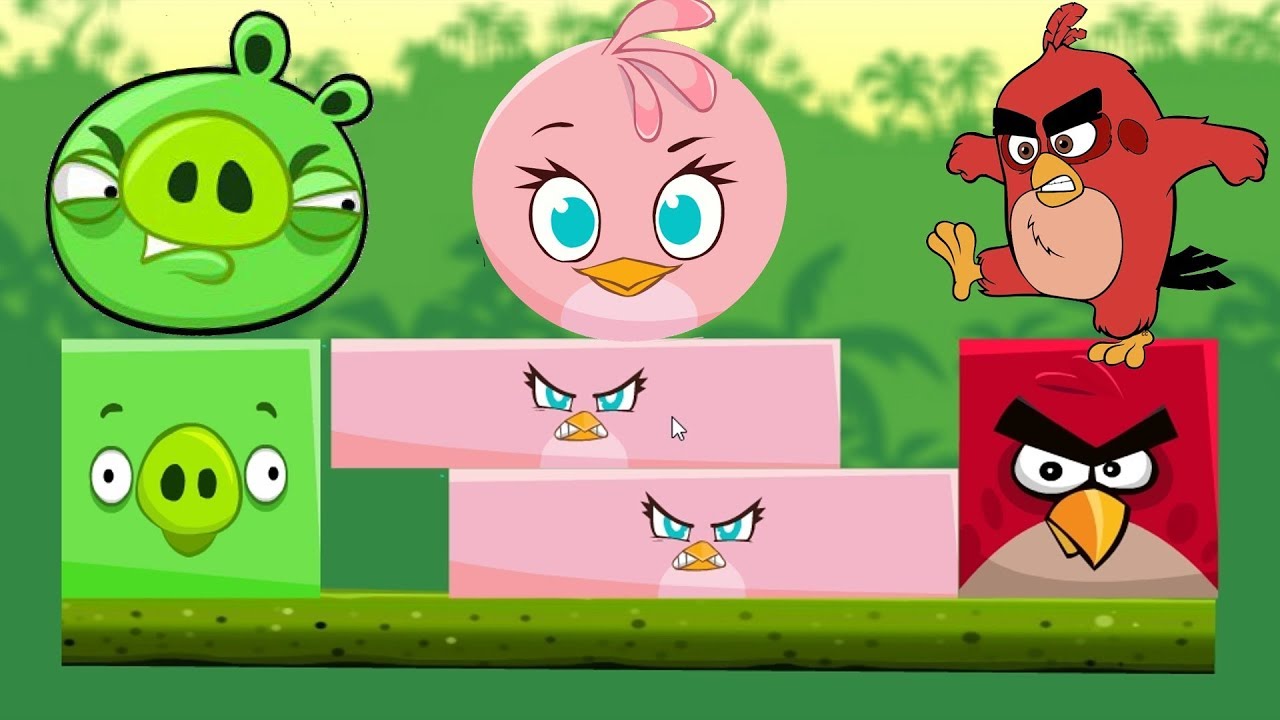 Angry Birds Kick Piggies - RED KICK ROUND STELLA TO PIGGIES!