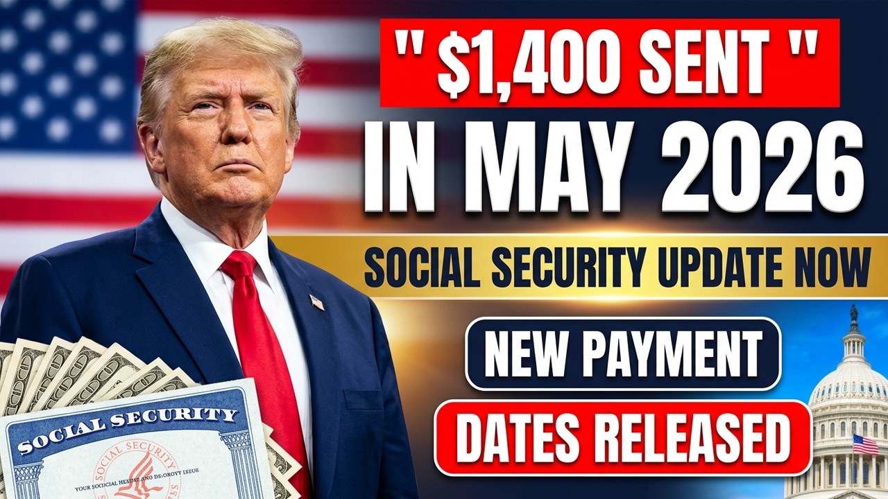 $1,400 SENT!Social Security May 2026! Payment Dates, Benefit Changes & What's Really Hitting Your Ac