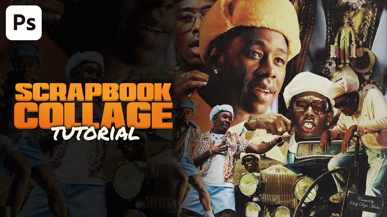 Create a COLLAGE Cover Art | Photoshop Tutorial | Tyler The Creator GFX