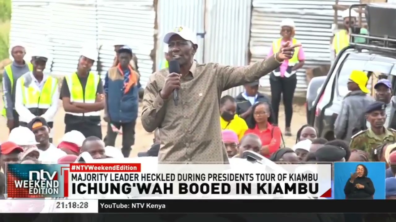 Kimani Ichung&rsquo;wah heckled by crowd while speaking in Juja