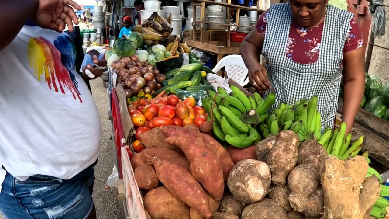 a day of shopping in the market