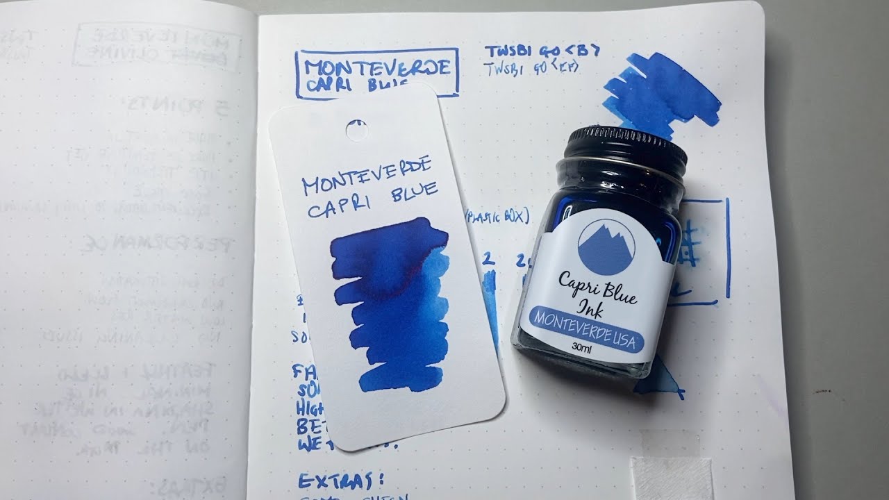Monteverde Capri Blue Ink Review