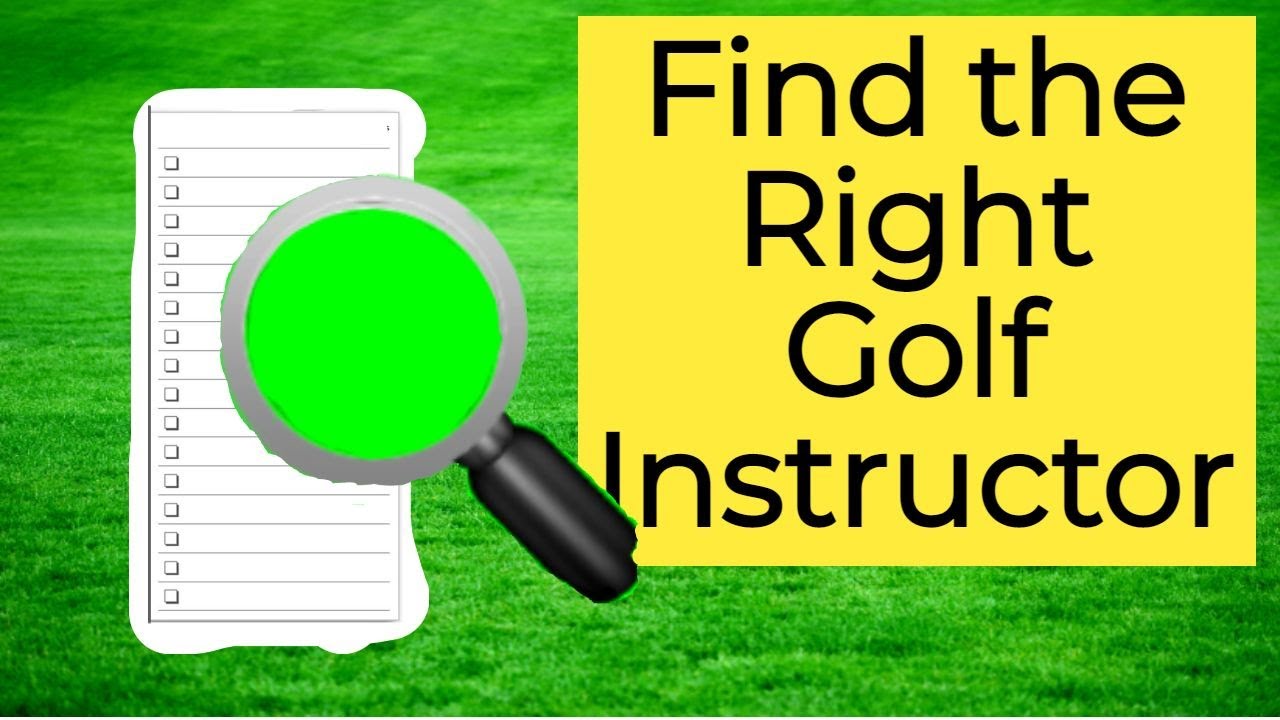 Find the right golf instructor