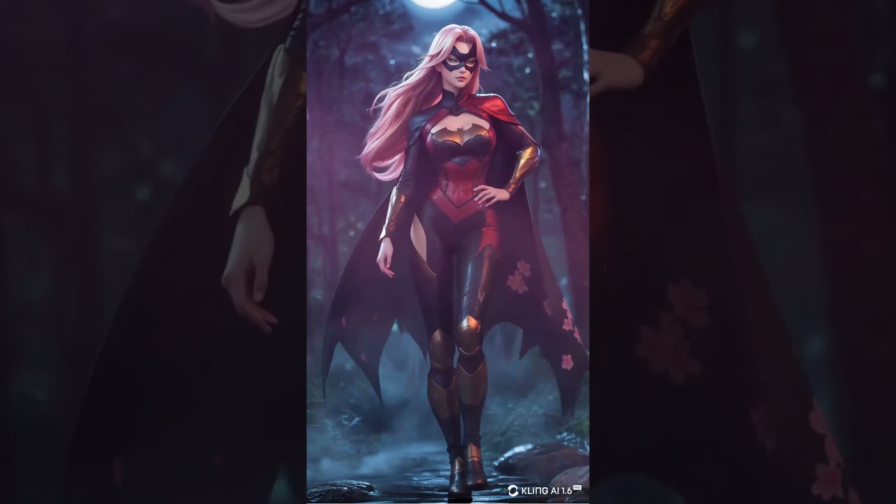 Sakura x Batgirl Fusion?! 🔥 Ultra-Realistic Transformation Under Moonlight | 8K Short