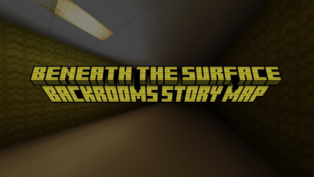  Beneath The Surface - Backrooms story map | Jumptober Studios Minecraft Bedrock map -