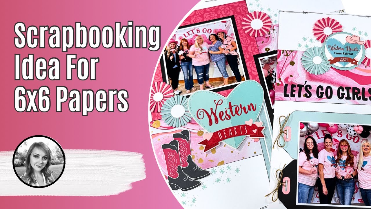 Scrapbook Layout Using 6x6 Papers