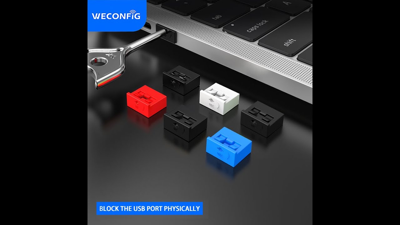 USB port lock, USB port blocker with key