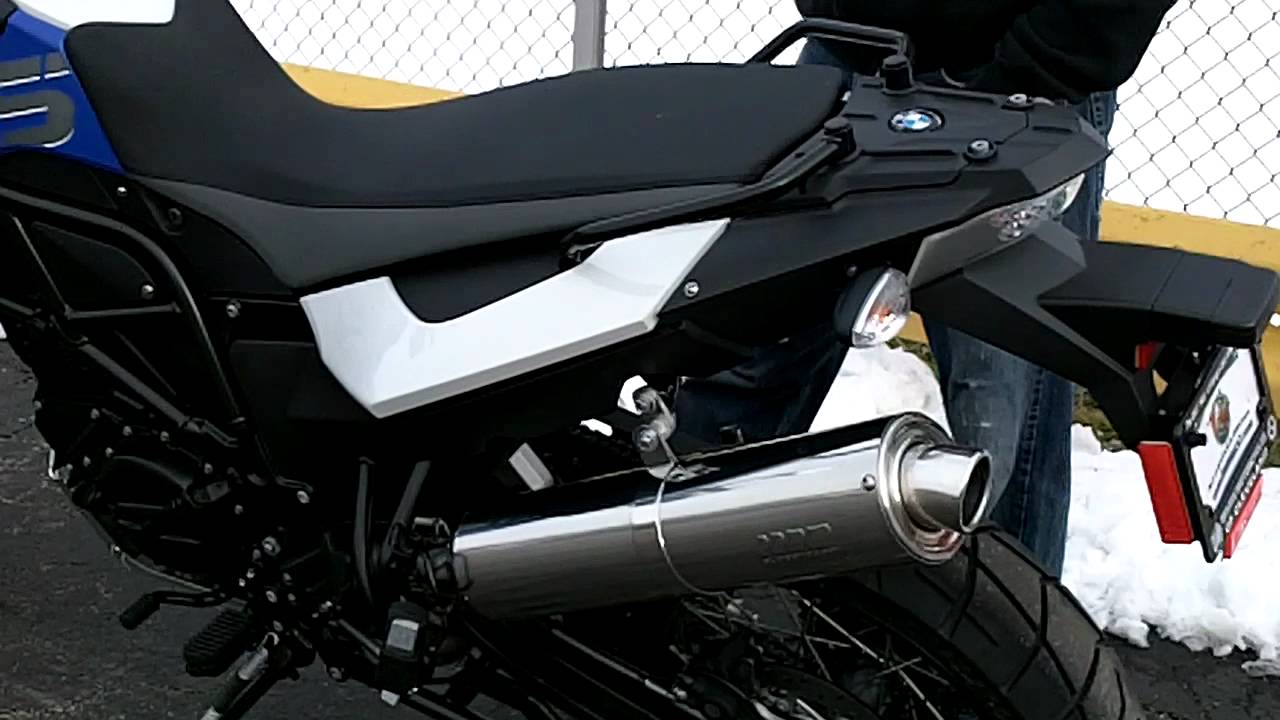 SuperTrapp SuperLight Stainless Series Slip-On for BMW F650S, F800GS and R1200GS.MOV