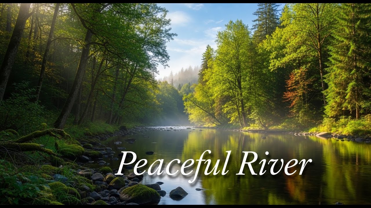 Peaceful River Sound Ambience 🌊 Gentle Flowing Water for Deep Sleep and Relaxation #780